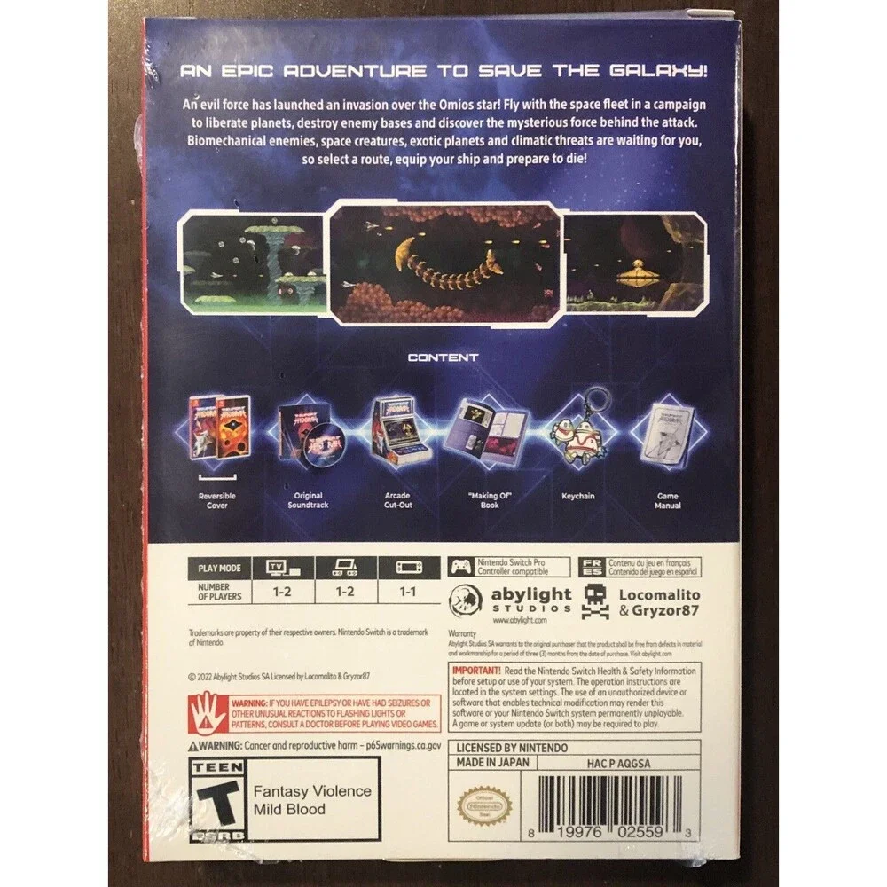 Super Hydorah Collectors Edition Nintendo Switch New Sealed Limited Run Shmup VG